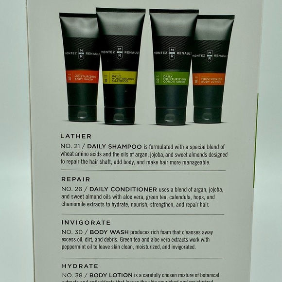 🆕 Montez Renault 4-Pack Men's Daily Shower  Kit - Picture 2 of 3